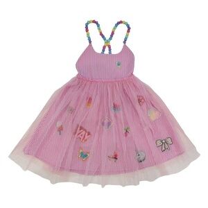 NWT Lola + The Boys Sweet Candy Pink Tulle Party Dress